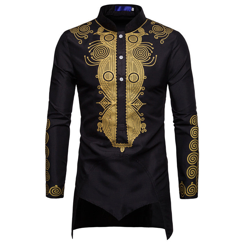 Muslim Robe Men's Personality Bronzing