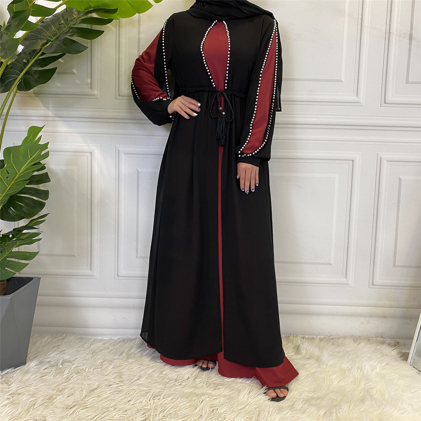 Latest High Quality Dress For Muslim Women Robe Femme Hiver