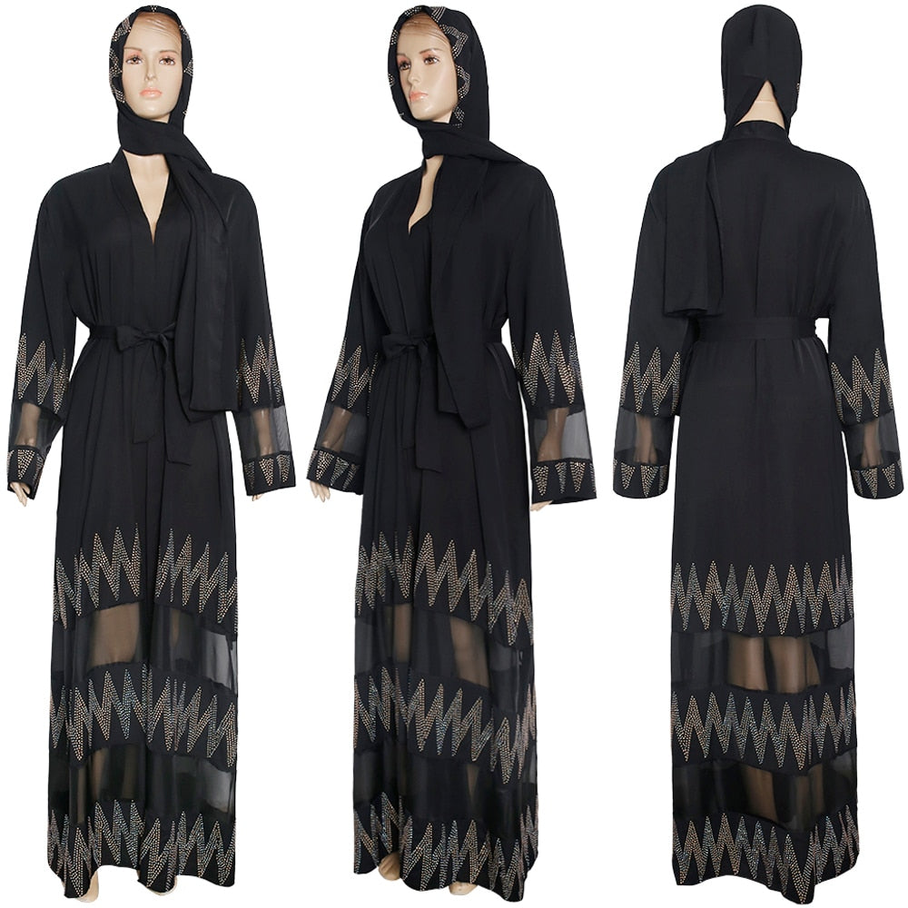 Women's clothing Muslim black robe