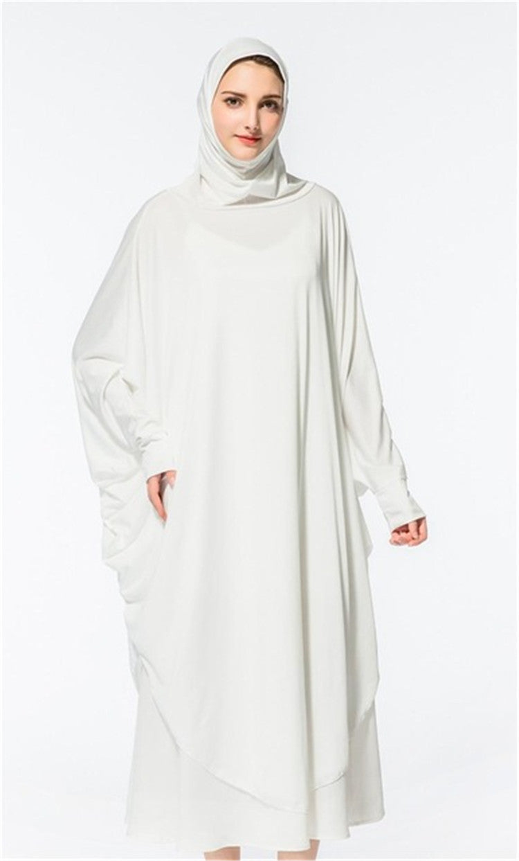 New muslim worship service bat robe with hijab