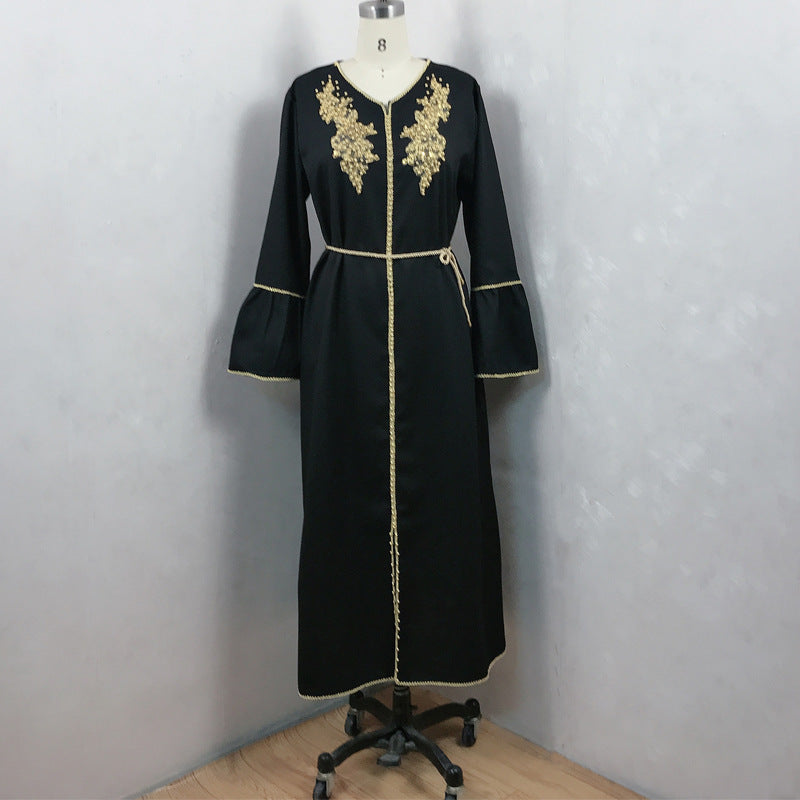 Women's Fashion Pearl Robe Dress