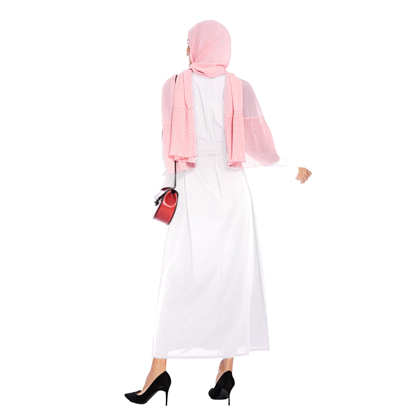 Plain Color Simple Saudi Arabian Muslim Dress