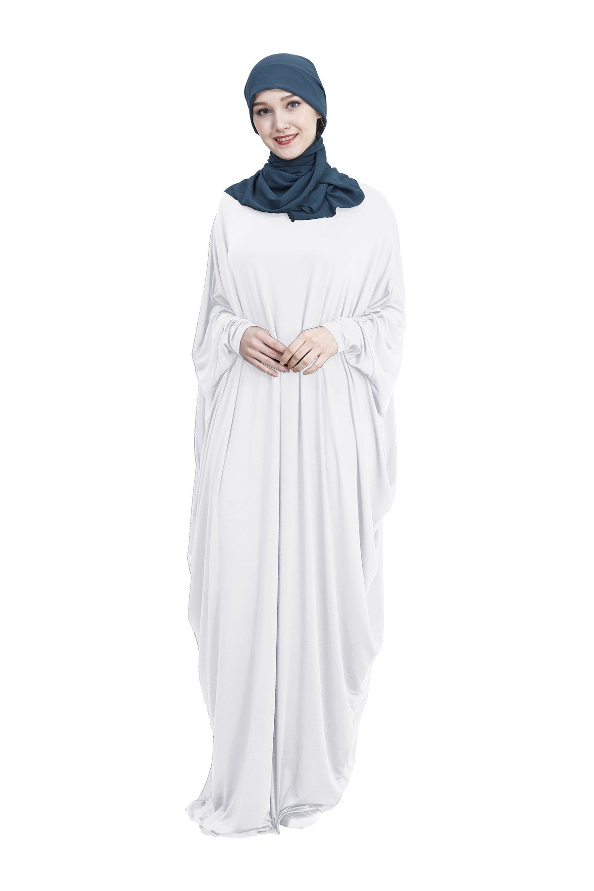 Arab Muslim Casual Clothing Multi-color Bat Sleeve Robe, Abaya