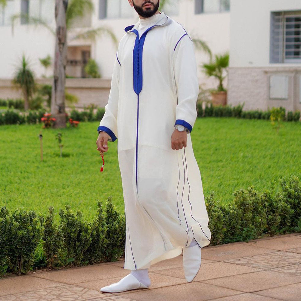 Slim-fit White Muslim Robe /Thobe /jhubba