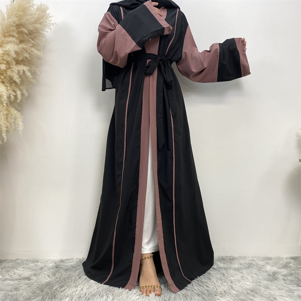 Women's Fashion Casual Splicing Cardigan Robe