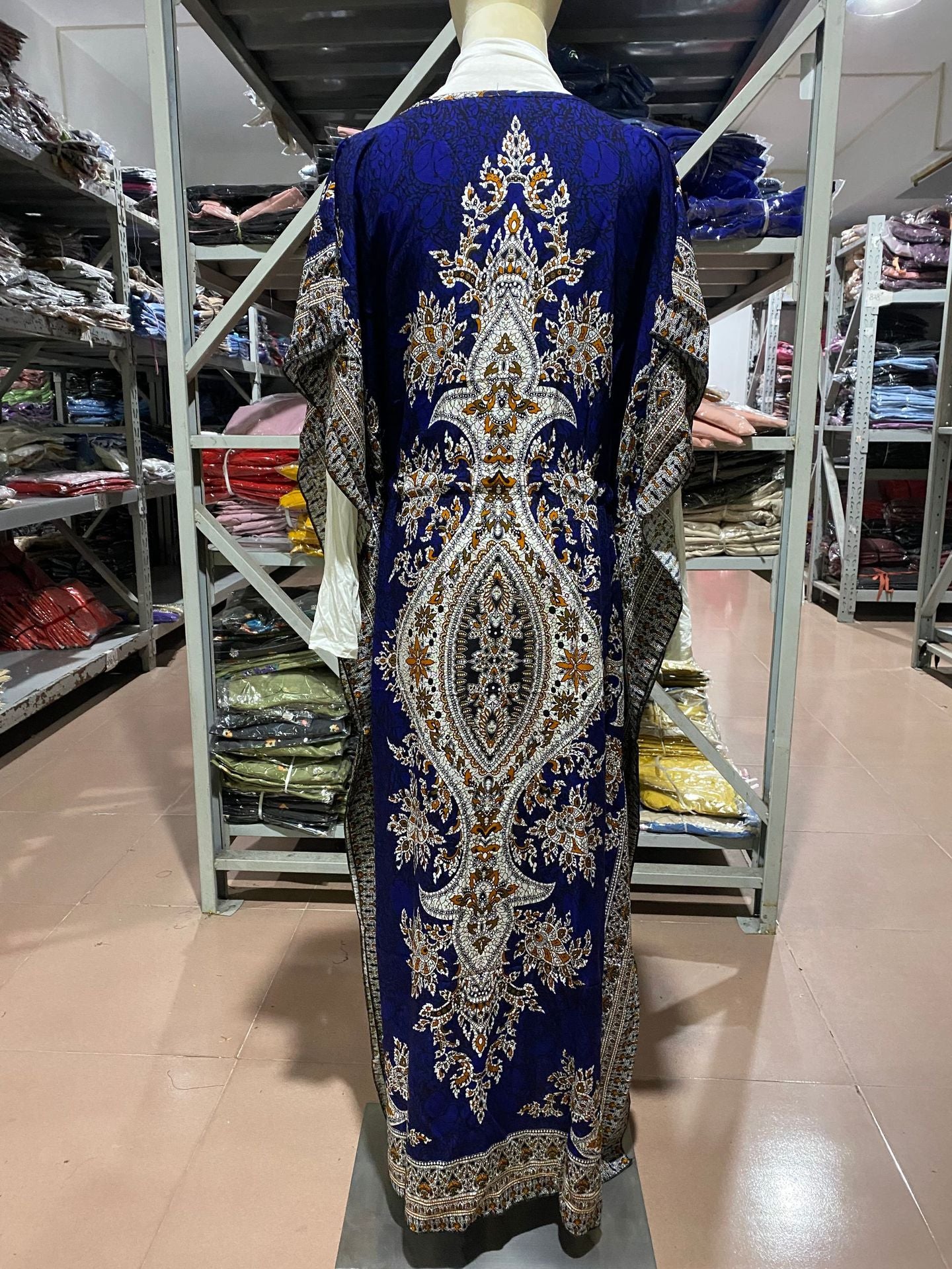 Middle Eastern Arabian Kaftan Loose Plus Size Maxi Dress