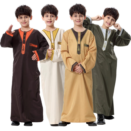 Middle East Youth Boy Robe/Thobe Ethnic Style African Ethnic Style