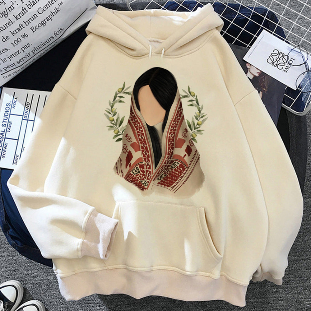 Women's Palestinian Hoodie Harajuku