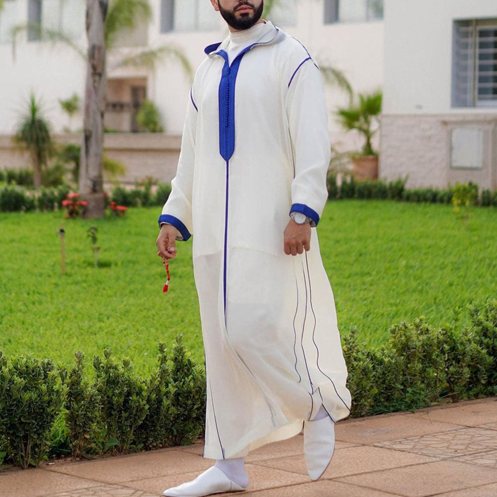 Slim-fit White Muslim Robe /Thobe /jhubba