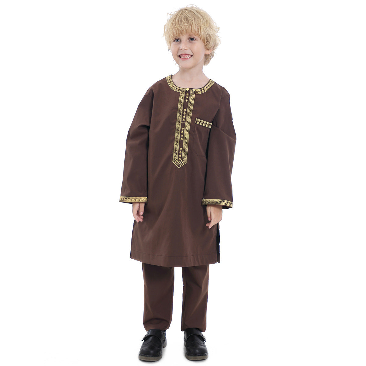 Muslim Boy Embroidered kurta Pyjama