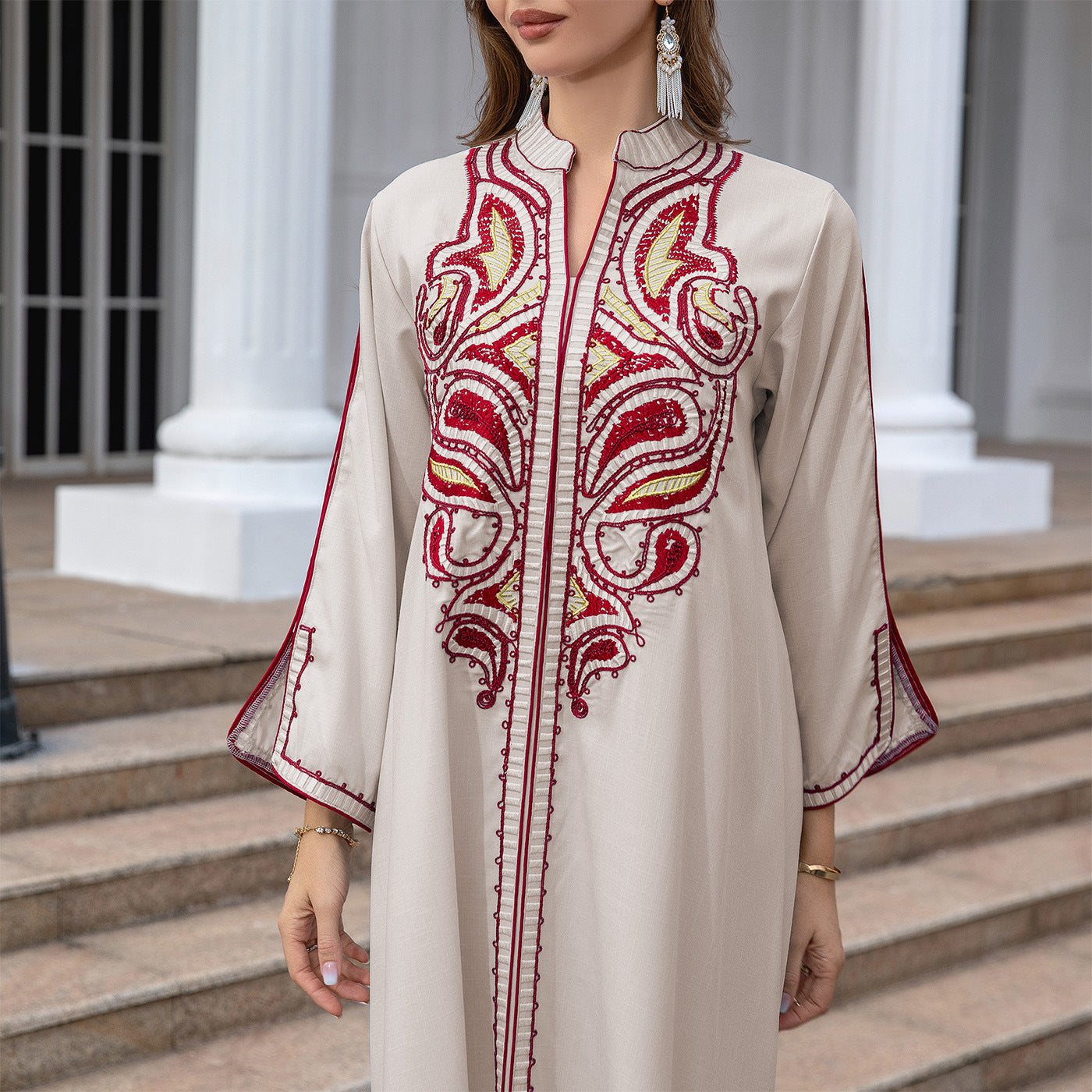 Muslim Middle East Embroidery Dress