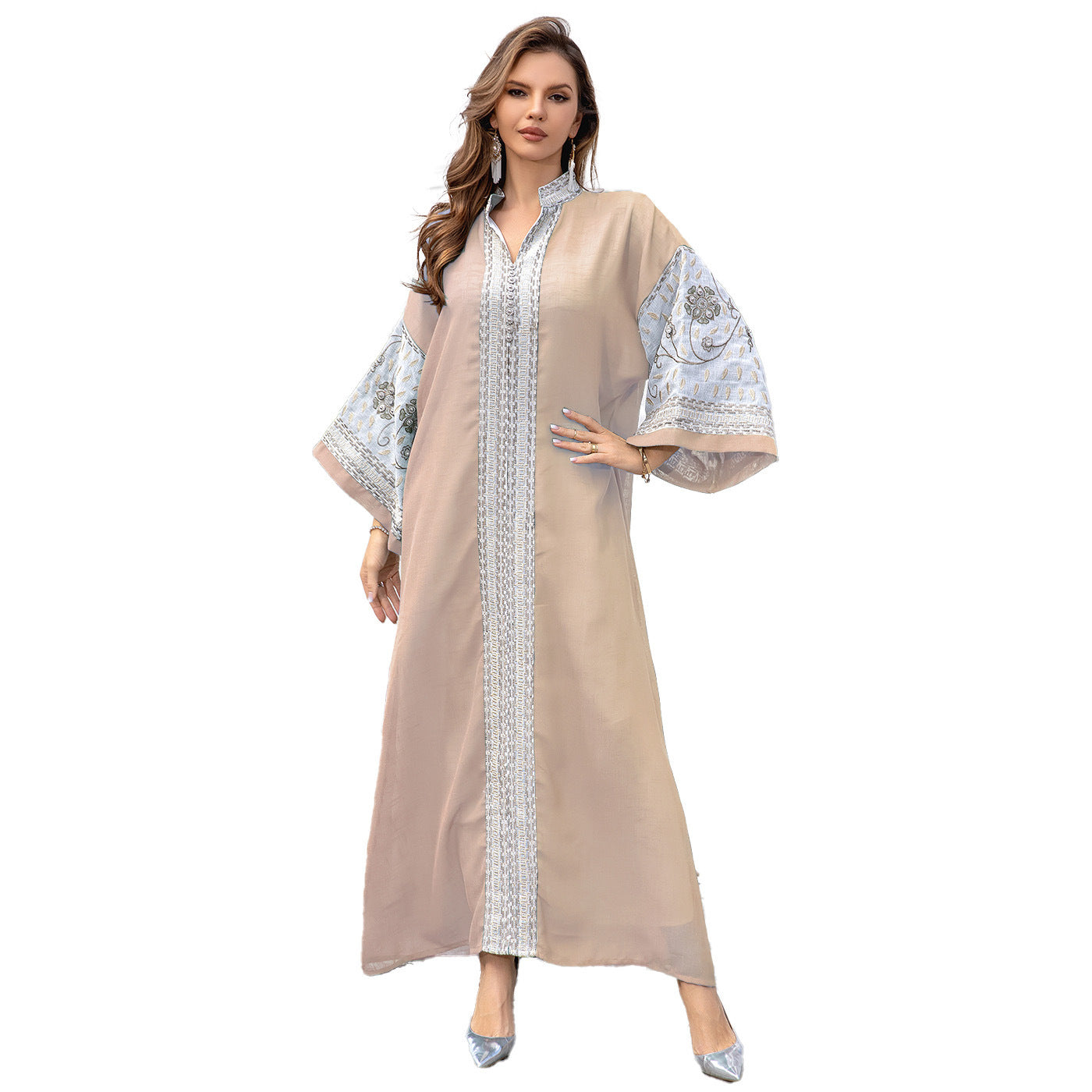 Middle East Foreign Trade Muslim Robe New Embroidered Women's Gown