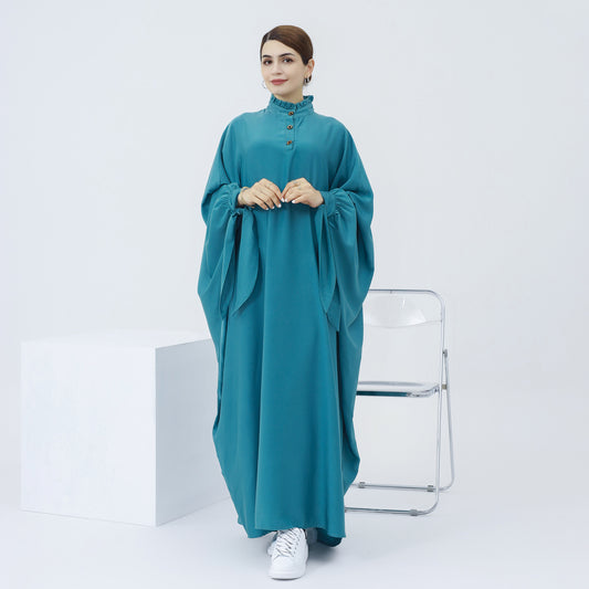 Large Swing Solid Color Robe Dress