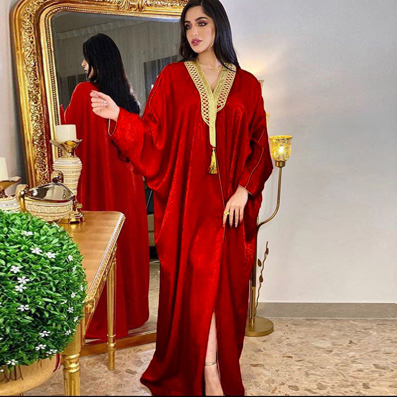 Fashion Women's Solid Color Doll Sleeve Robe Cardigan